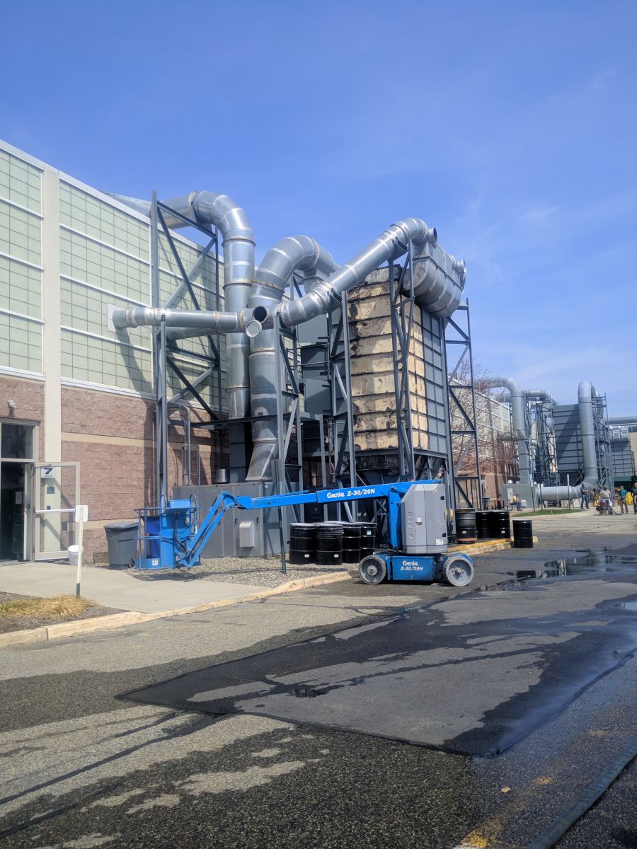 Dust Collector Fire Mahwah Fire Rescue Co 1